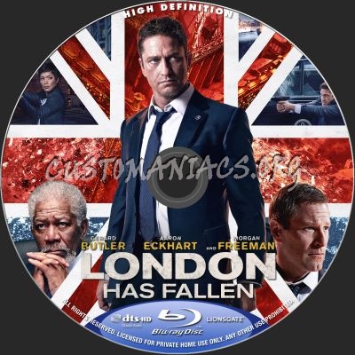 London Has Fallen blu-ray label