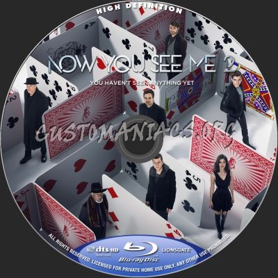 Now You See Me 2 blu-ray label