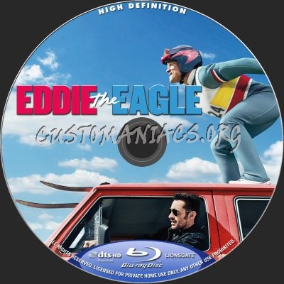 Eddie The Eagle blu-ray label