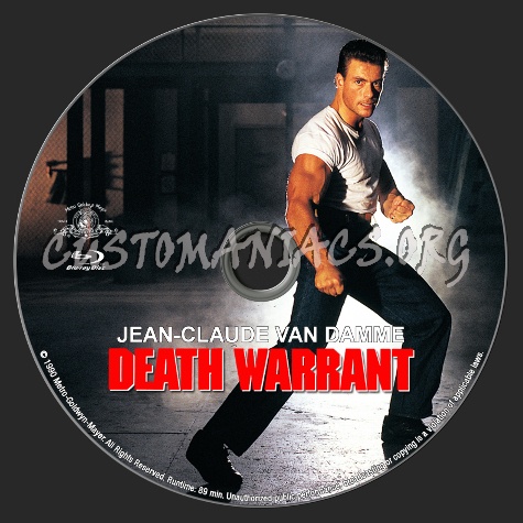 Death Warrant blu-ray label