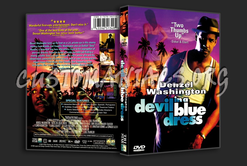 Devil In A Blue Dress dvd cover