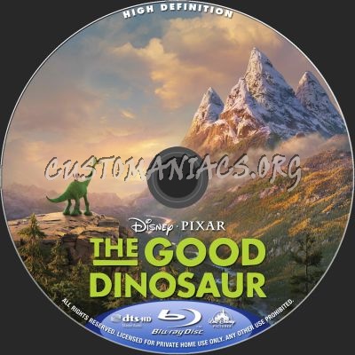 The Good Dinosaur blu-ray label