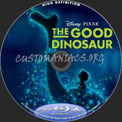 The Good Dinosaur blu-ray label