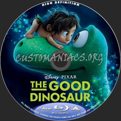 The Good Dinosaur blu-ray label