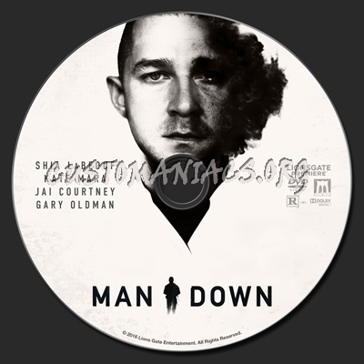 Man Down dvd label