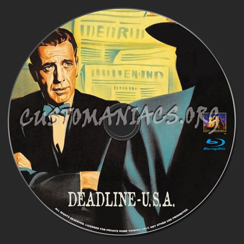 Deadline USA blu-ray label