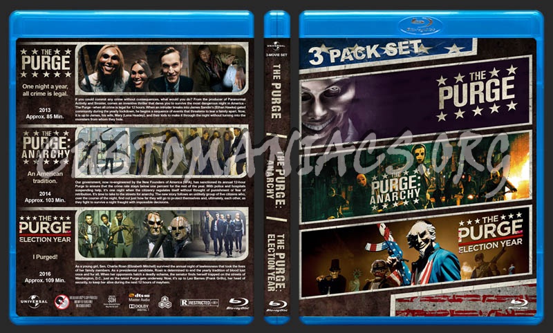 The Purge Triple Feature blu-ray cover