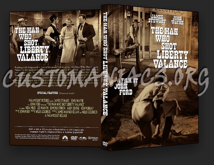 The Man Who Shot Liberty Valance dvd cover