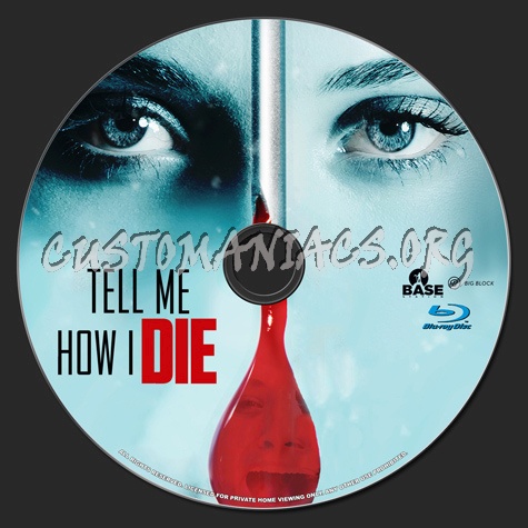 Tell Me How I Die blu-ray label