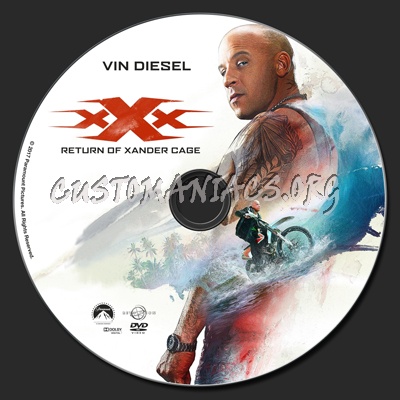 xXx: Return Of Xander Cage dvd label