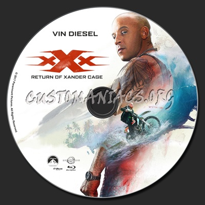 xXx: Return Of Xander Cage blu-ray label