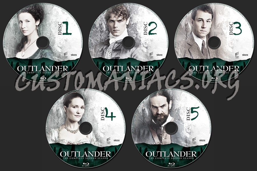 Outlander Season 2 blu-ray label