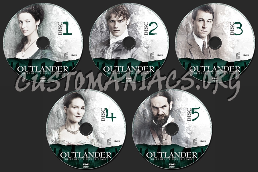 Outlander Season 2 dvd label