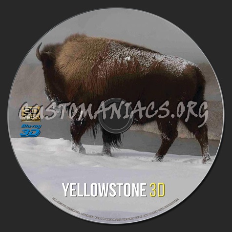 Yellowstone 3D blu-ray label