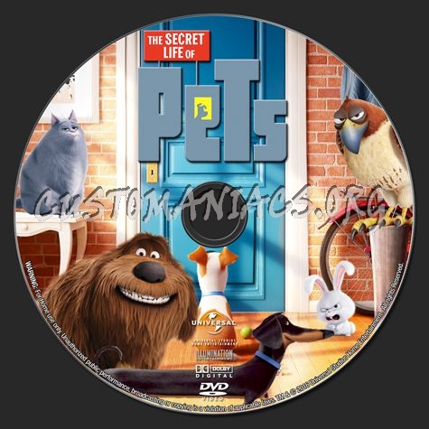 The Secret Life of Pets dvd label