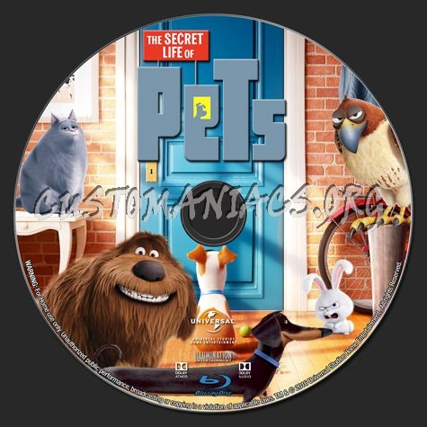 The Secret Life of Pets blu-ray label