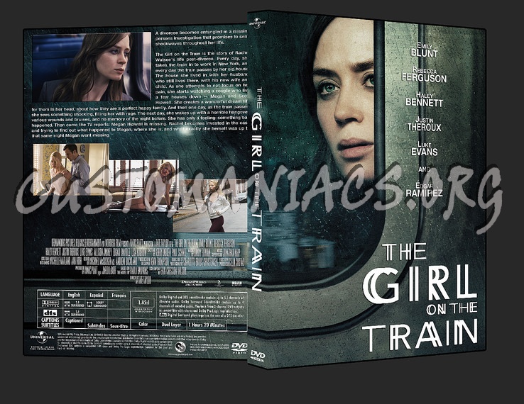The Girl On The Train (2016) dvd cover