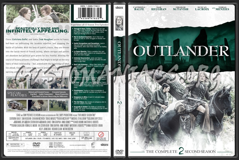 Outlander Season 2 dvd cover