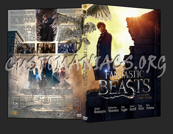 Fantastic Beasts and Where to Find Them (2016) dvd cover