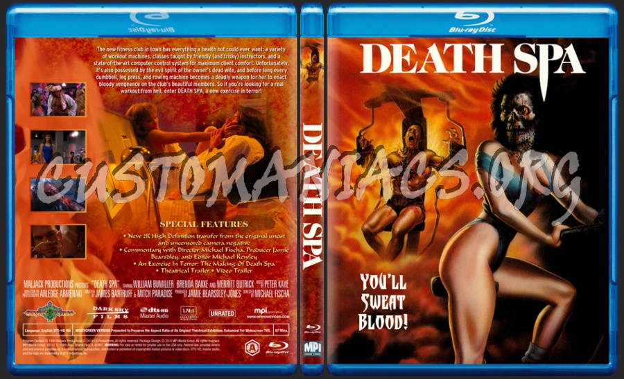 Death Spa dvd cover