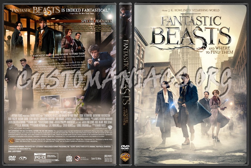 Fantastic Beasts And Where To Find Them dvd cover