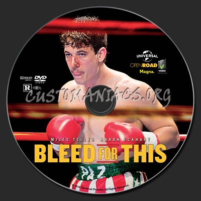 Bleed For This dvd label