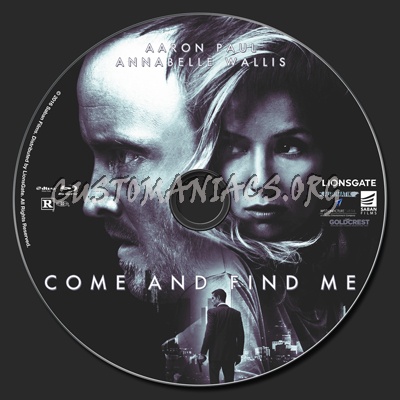 Come And Find Me blu-ray label