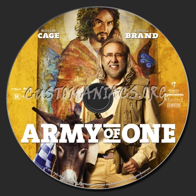 Army Of One (2016) blu-ray label