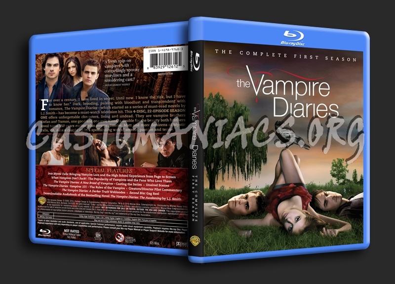 The Vampire Diaries Season 1 blu-ray cover