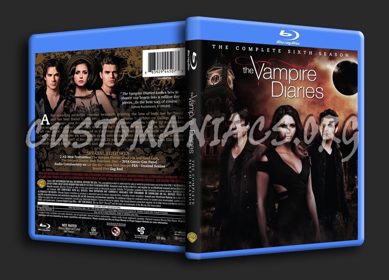 The Vampire Diaries Season 6 blu-ray cover