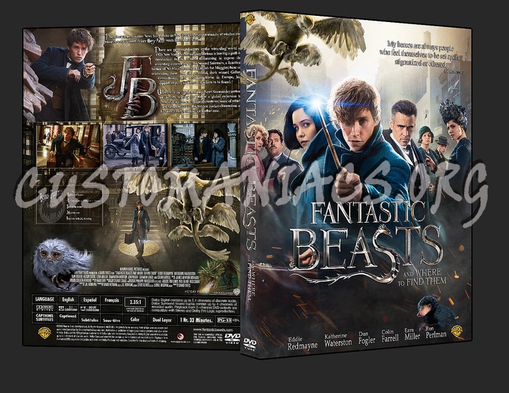 Fantastic Beasts and Where to Find Them (2016) dvd cover