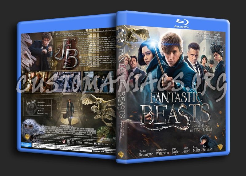 Fantastic Beasts and Where to Find Them (2016) blu-ray cover