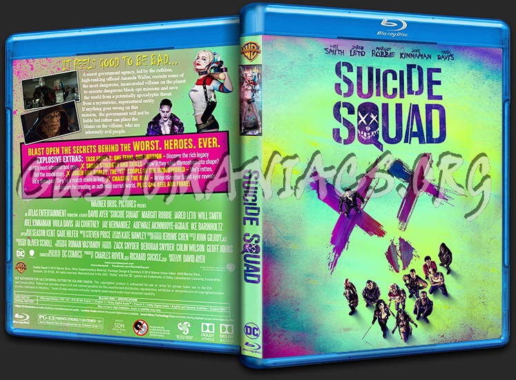 Suicide Squad blu-ray cover