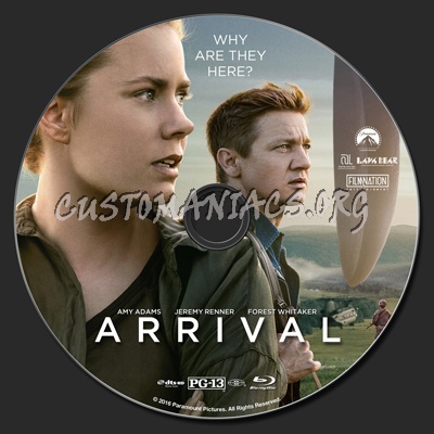 Arrival (2016) blu-ray label