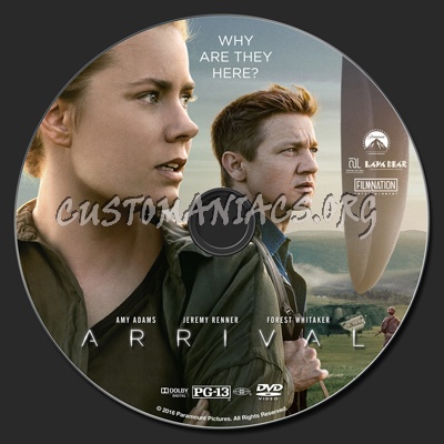 Arrival (2016) dvd label