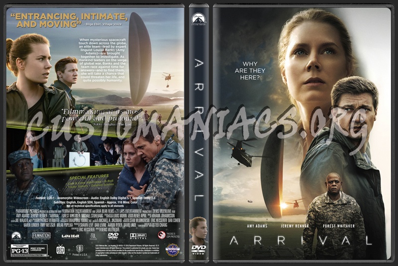 Arrival (2016) dvd cover