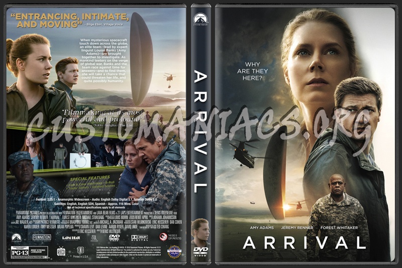 Arrival (2016) dvd cover