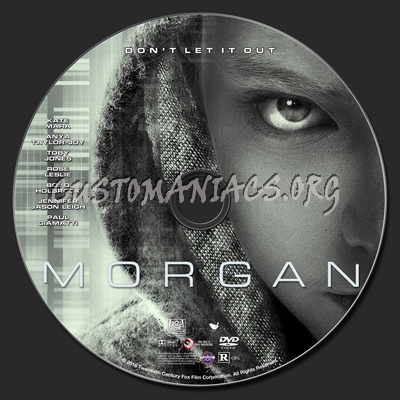 Morgan (2016) dvd label