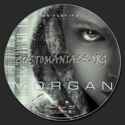 Morgan (2016) blu-ray label
