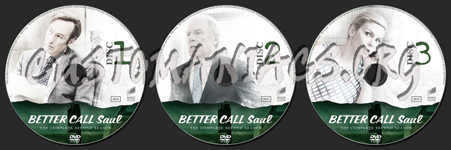 Better Call Saul Season 2 dvd label