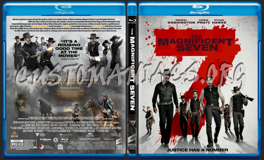 The Magnificent Seven (2016) dvd cover