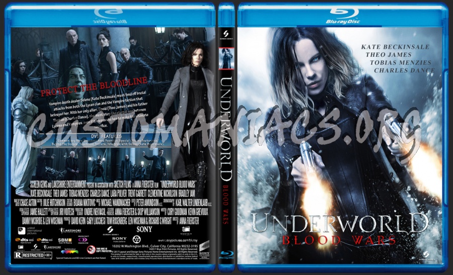 Underworld Blood Wars blu-ray cover