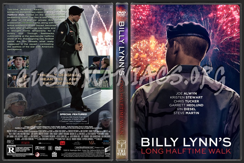 Billy Lynn's Long Halftime Walk dvd cover