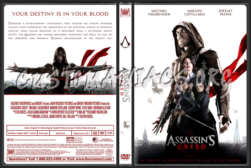 Assassin's Creed dvd cover