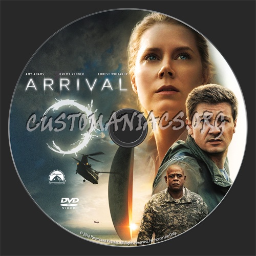 Arrival dvd label