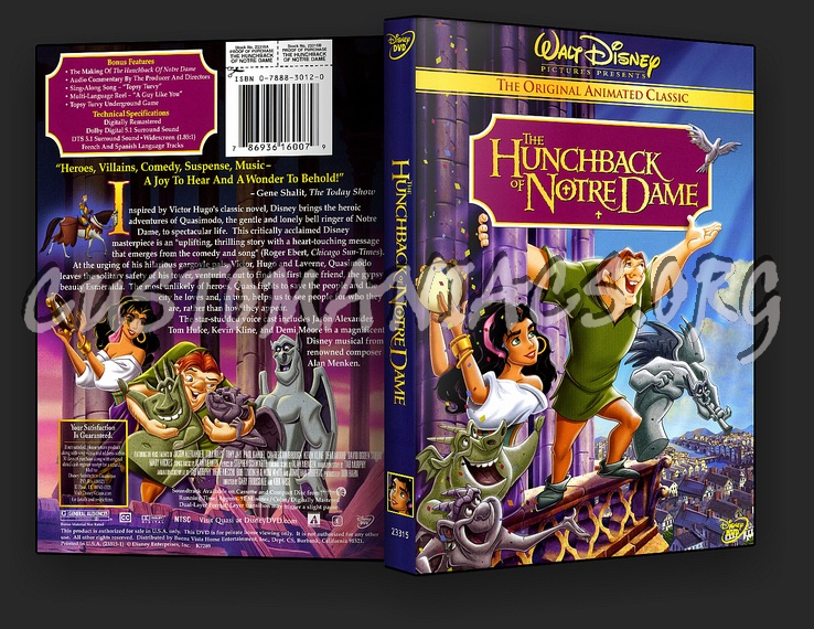 The Hunchback of Notre Dame dvd cover