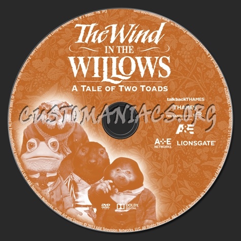 The Wind in the Willows A Tale of Two Toads dvd label