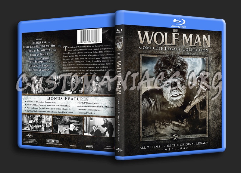 The Wolf Man Complete Legacy Collection blu-ray cover