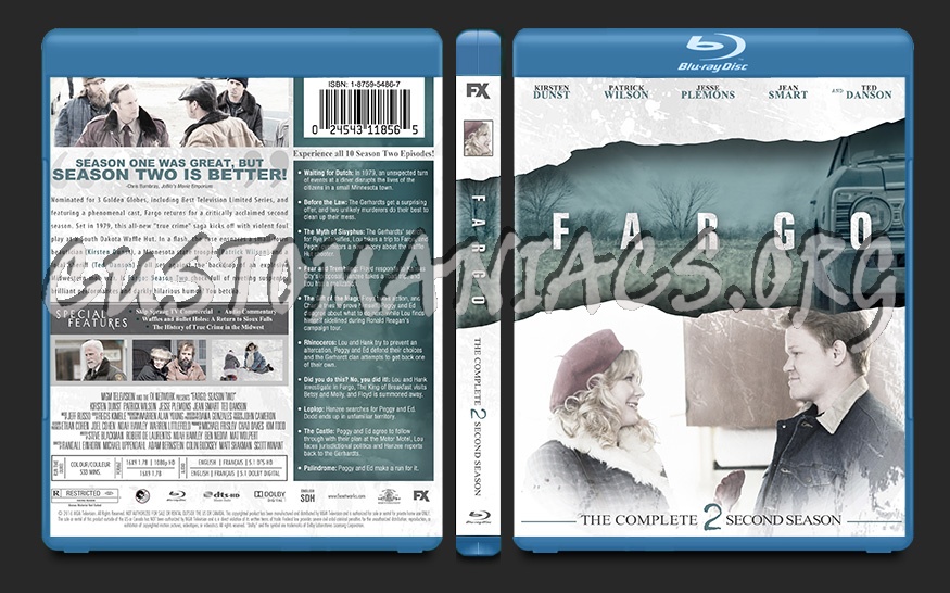 Fargo Season 2 blu-ray cover