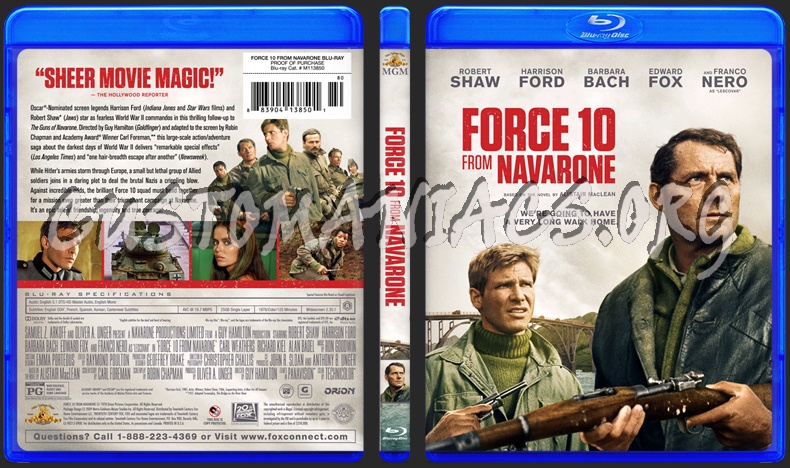 Force 10 From Navarone blu-ray cover